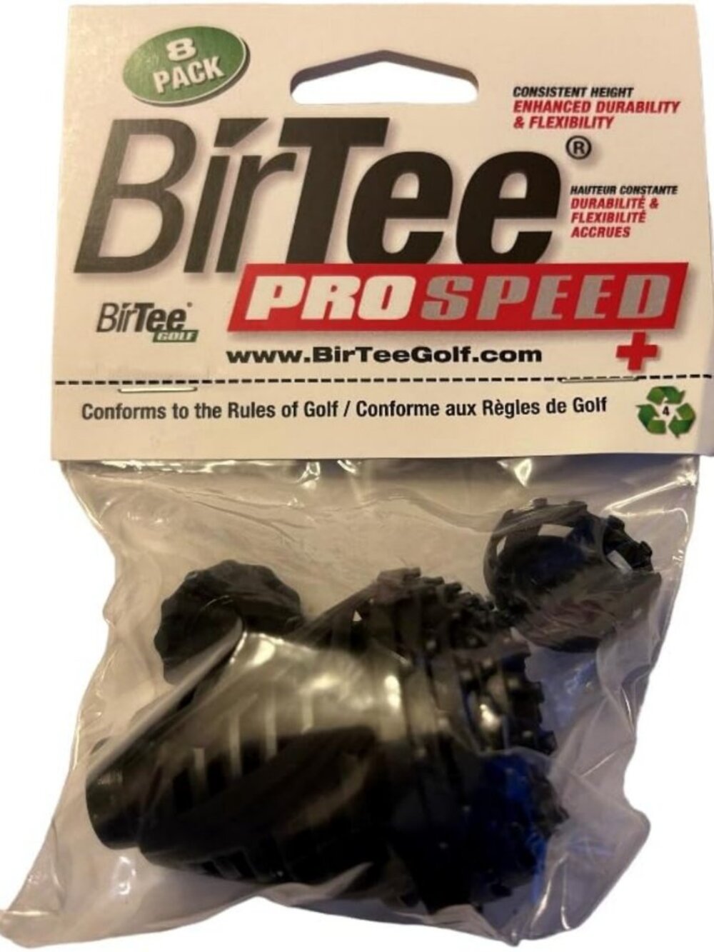 PRO Speed Plus Golf Tees - Flexible & Durable 8 Pack for Indoor & Simulator Use